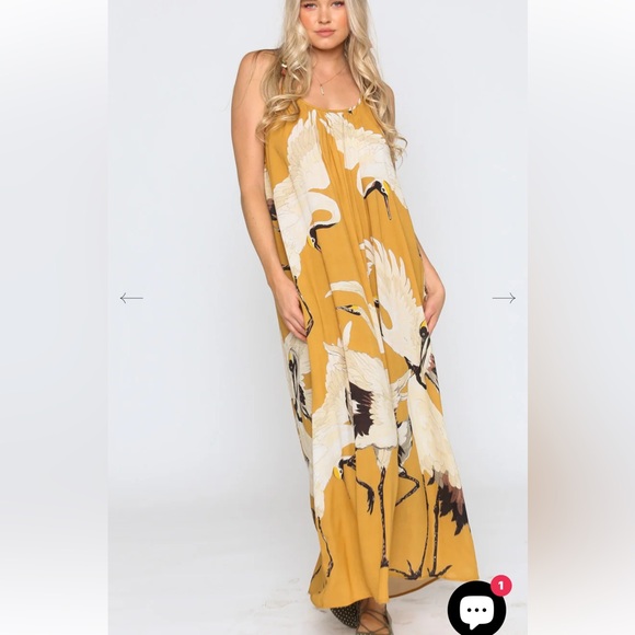 Cranes of Heaven Maxi Dress - Picture 3 of 6